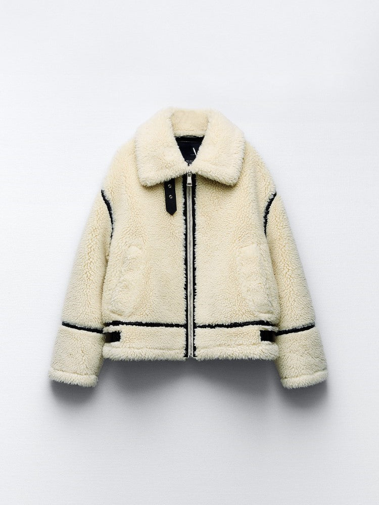 Modische Sherpa-Jacke Warm Winter