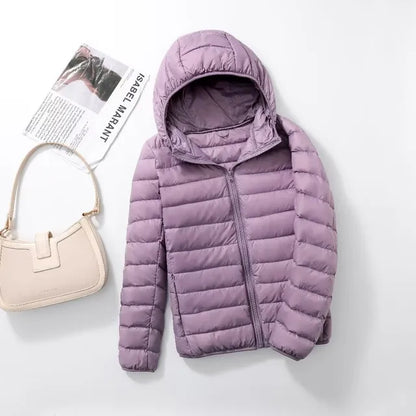 Winterjacke Mit Kapuze - Leicht Isoliert Wärmdämmend