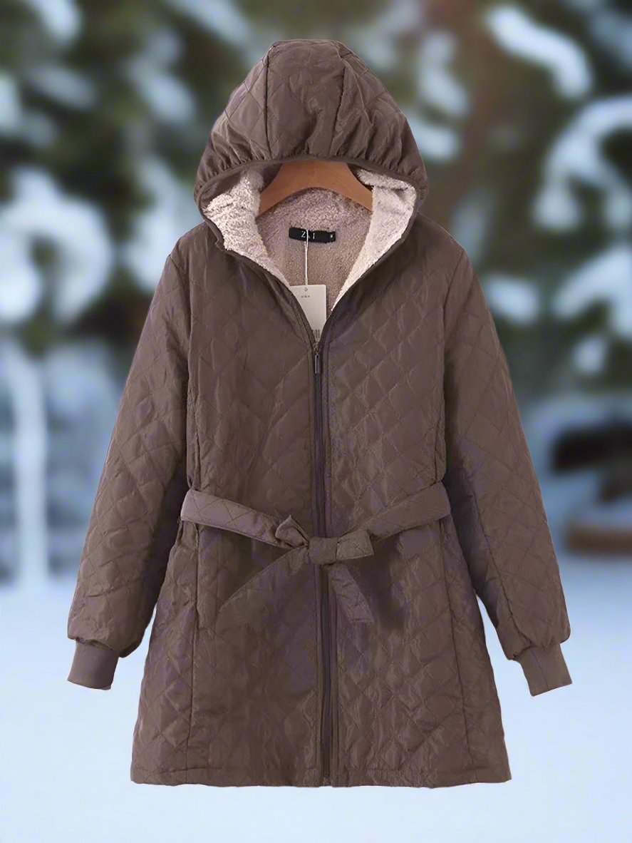 Winterparka Lange Steppjacke Kapuze Gepolstert