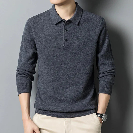 Herren Polopullover Strick Modern - IdealeKleiden