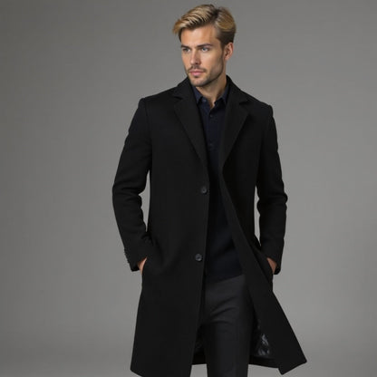 Herren Wintermantel Slim Fit Klassik