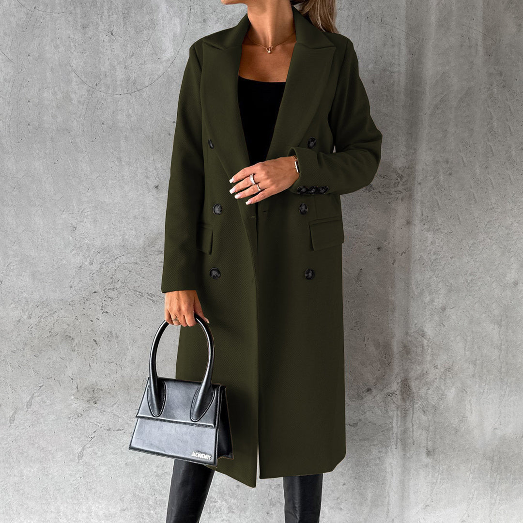 Warme Winterjacke Elegant Damenschwarz