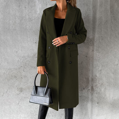 Warme Winterjacke Elegant Damenschwarz