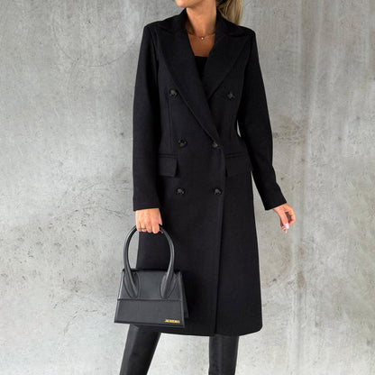 Warme Winterjacke Elegant Damenschwarz