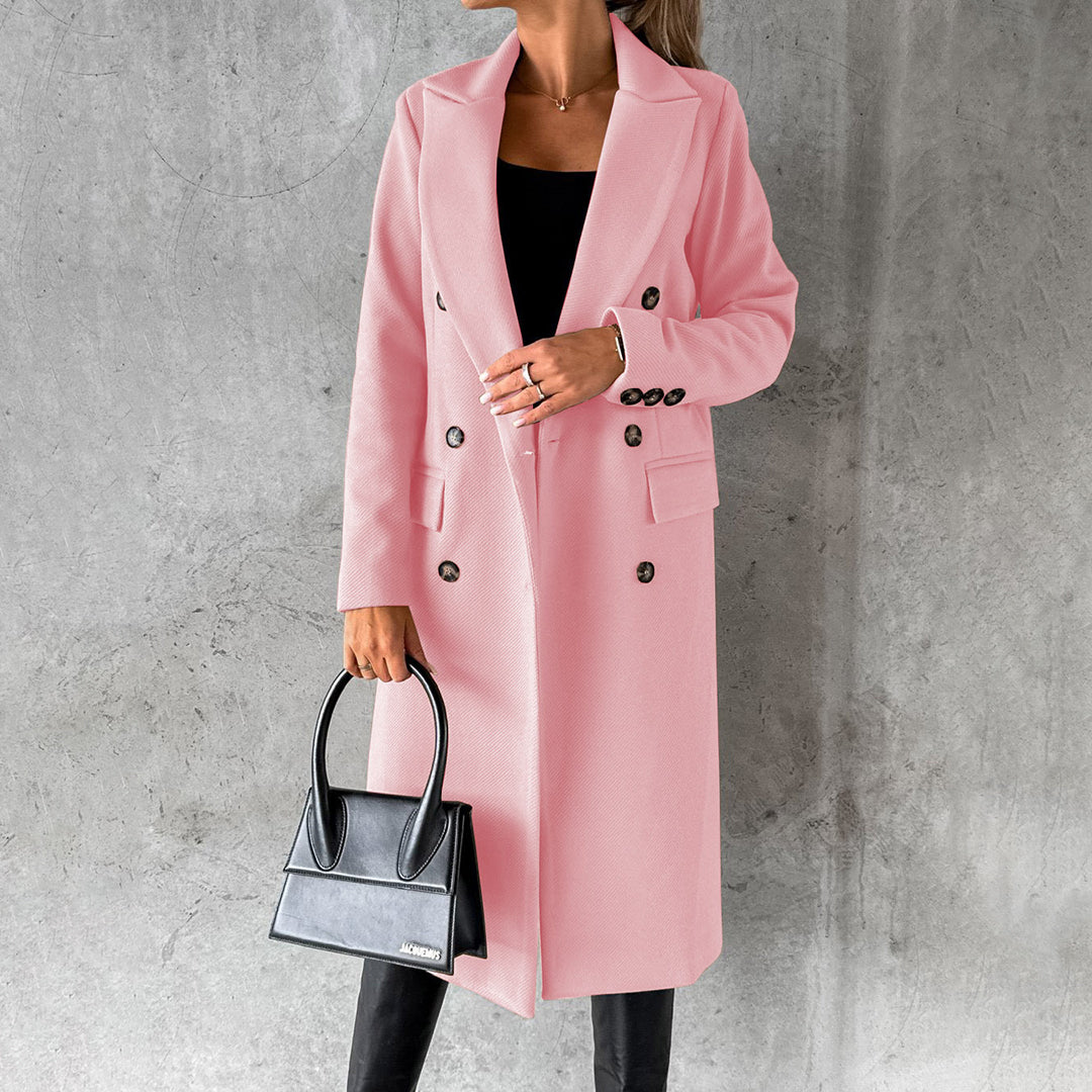 Warmes Wollmischung Überkleid