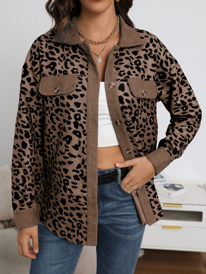 Damen Übergangsjacke Leoprint Stylish
