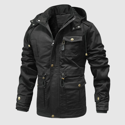 Robuste Outdoorjacke Warm Isoliert Für Männer