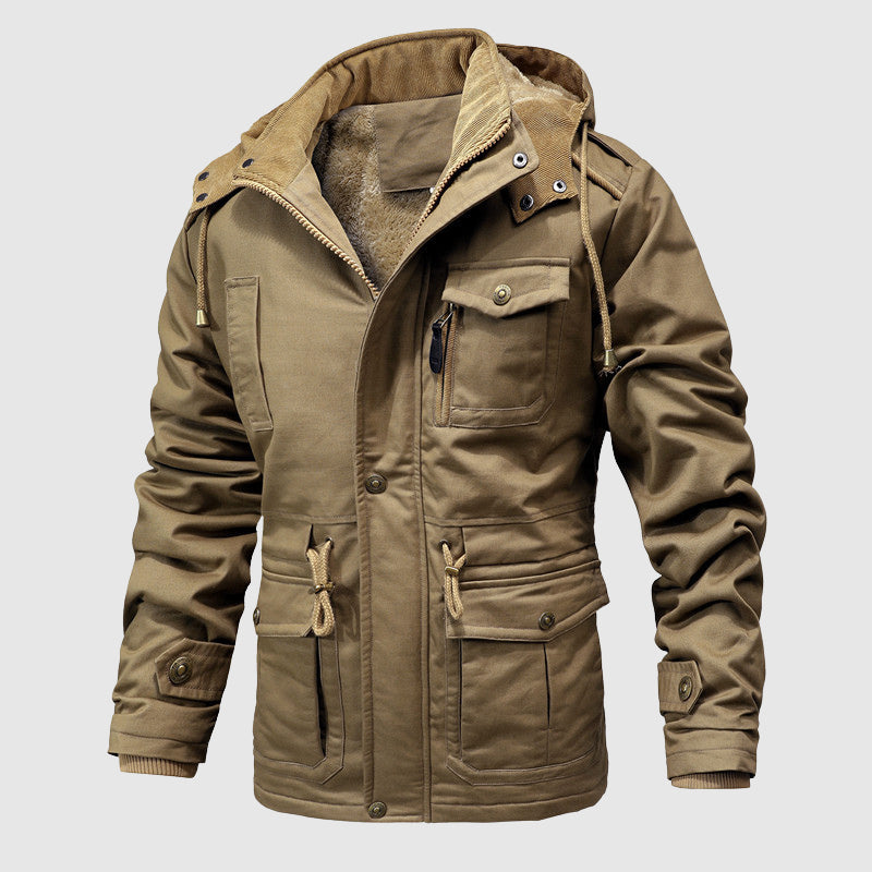 Robuste Outdoorjacke Warm Isoliert Für Männer