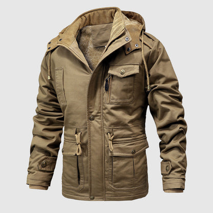 Robuste Outdoorjacke Warm Isoliert Für Männer