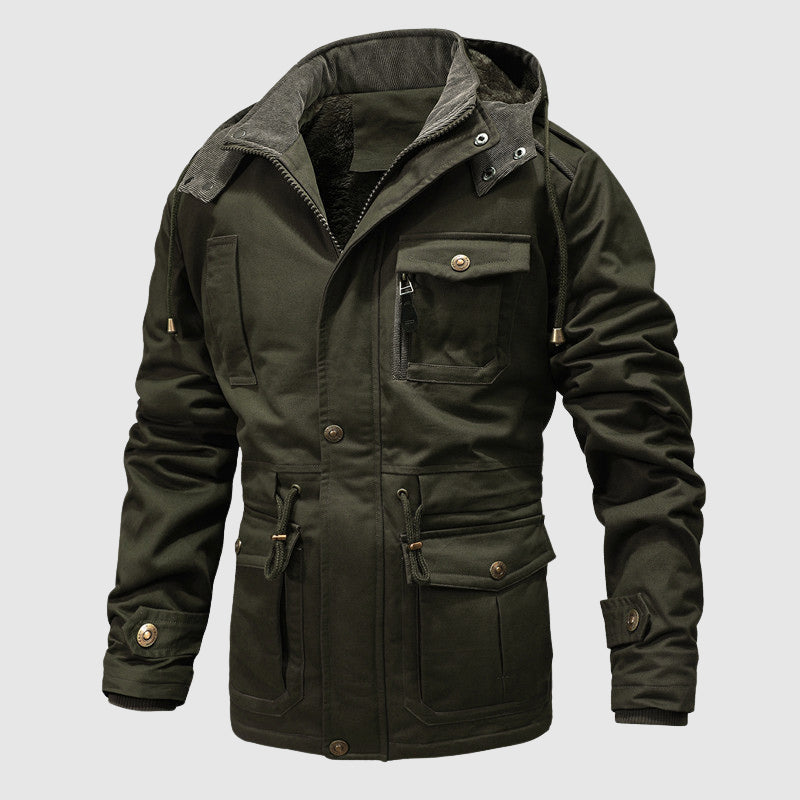 Praktische Outdoor-Jacke aus Baumwolle
