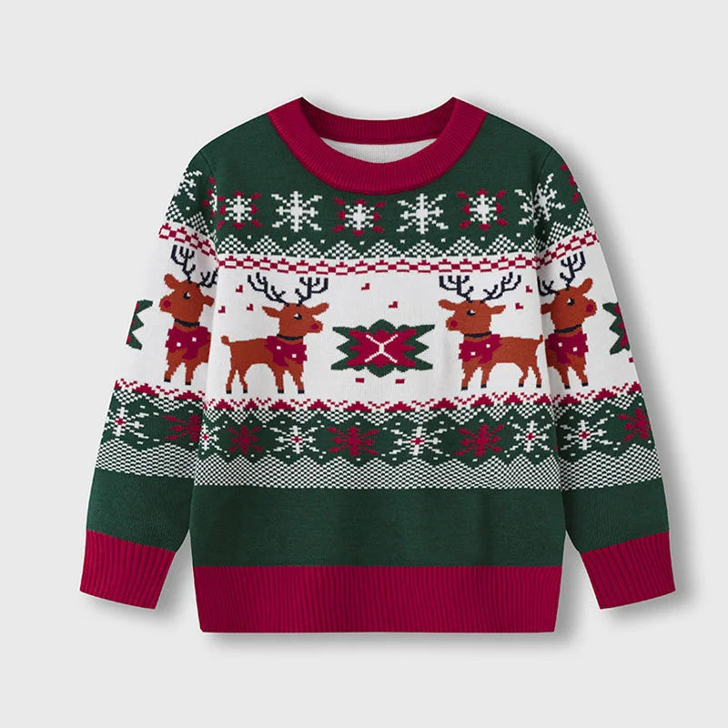 Kinder-Pullover Hirsch-Design Weich &amp; Warm
