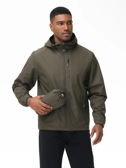 Herren Outdoorjacke Leicht Wasserdicht - IdealeKleiden