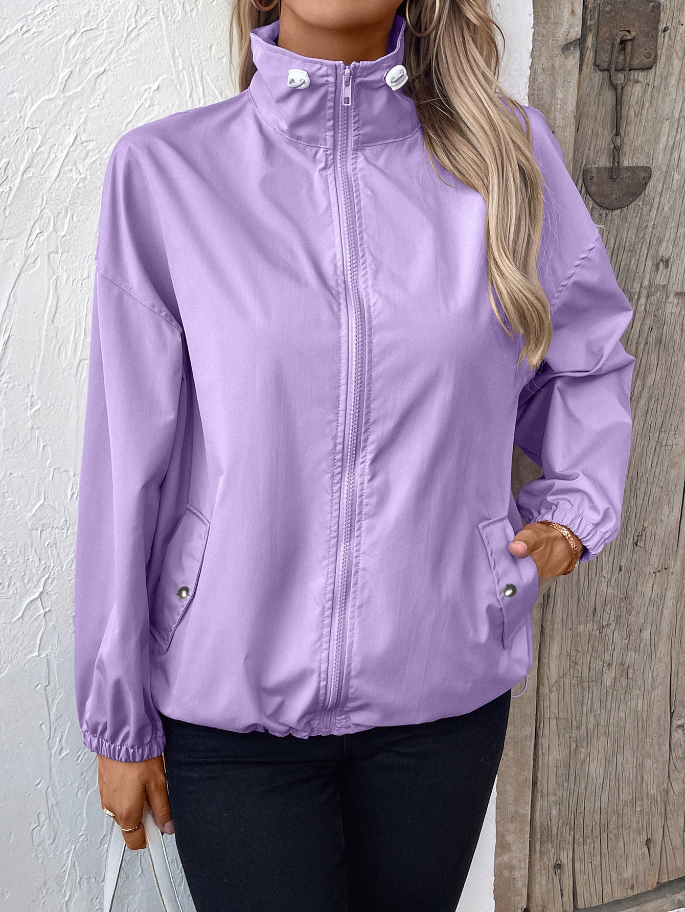 Damen Regenjacke Wasserdicht Praktisch