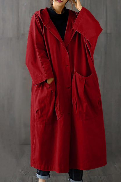Große Damenwindjacke Rot Übergröße