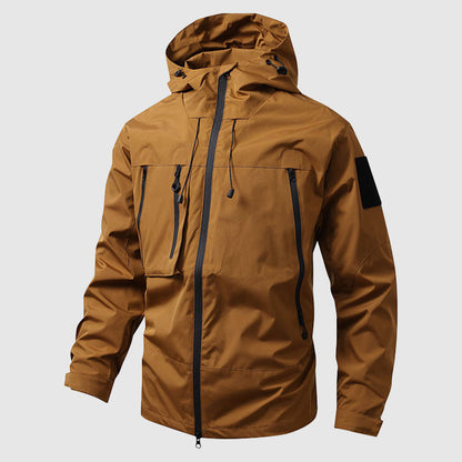 Wandern Jacke Herren Outdoor Kapuze