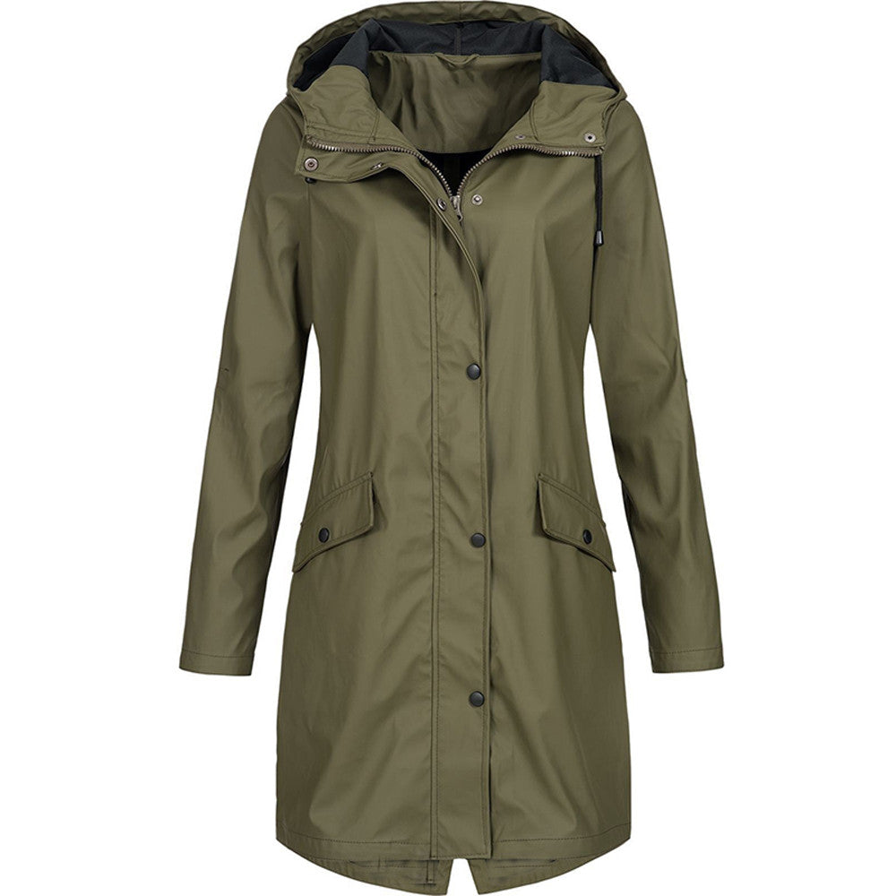 Wasserdichte Regenjacke Kapuze Praktisch
