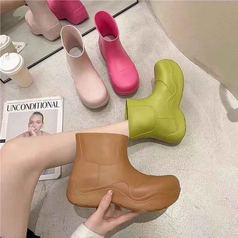 Frauen Regenstiefel Rutschfest Komfortabel - IdealeKleiden