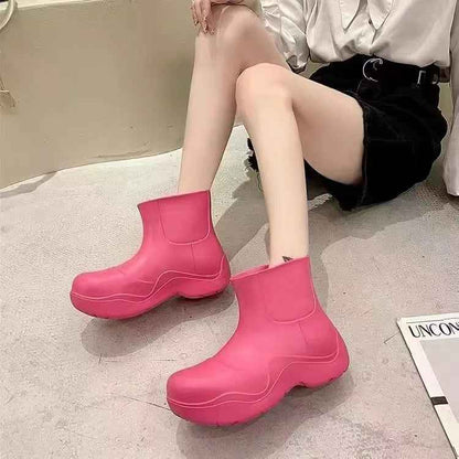 Frauen Regenstiefel Rutschfest Komfortabel