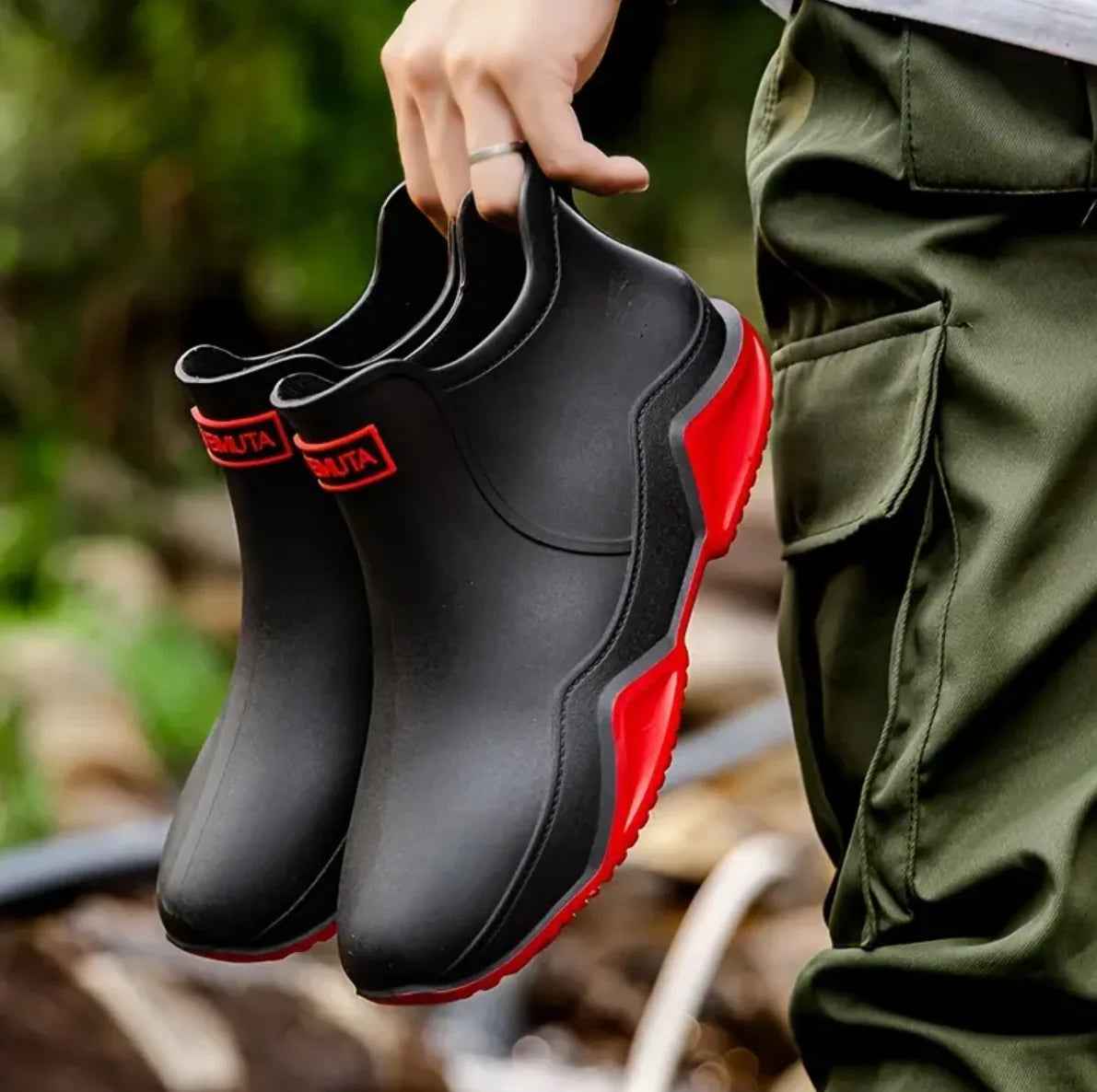 Wasserdichte Regenstiefel Robust Gummidesign Outdoor