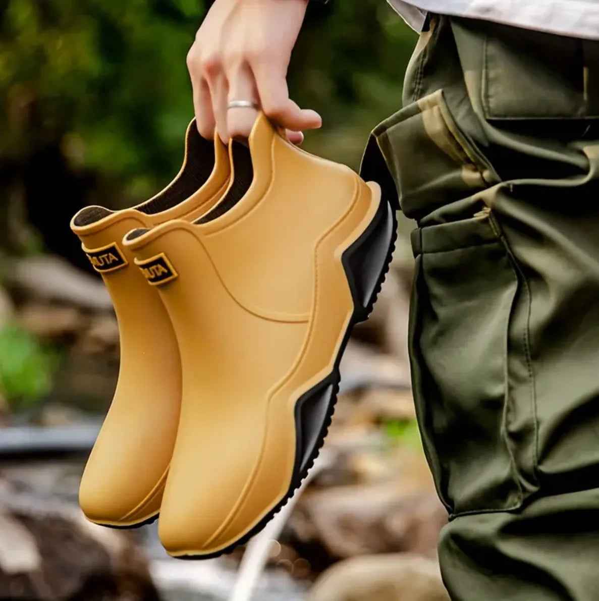 Wasserdichte Regenstiefel Robust Gummidesign Outdoor