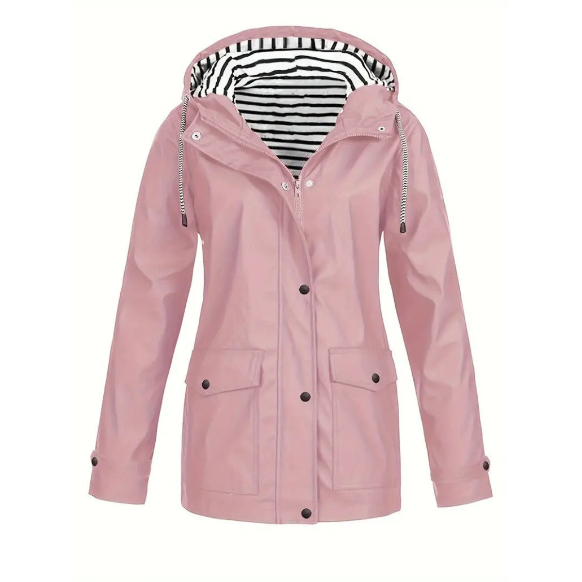 Wasserdichte Regenjacke Damen Elegant Mid-Length