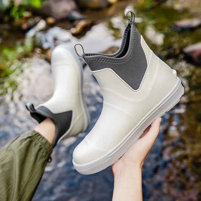 Wasserdichte Regenstiefel Damen Stilvoll Bequem - IdealeKleiden