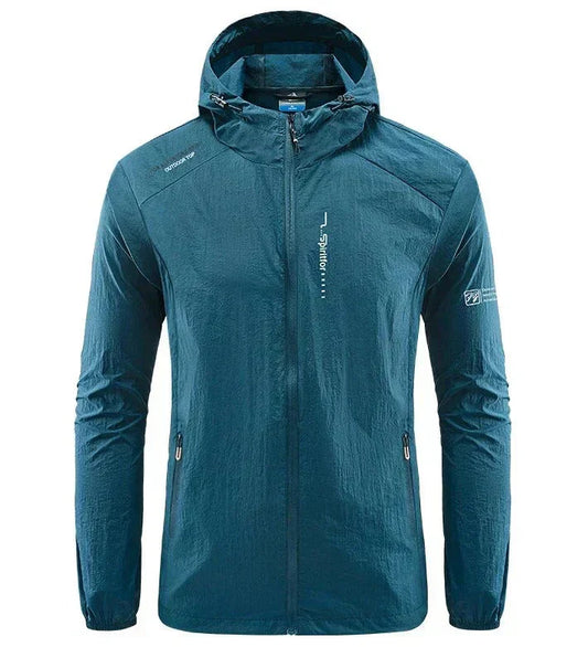 Herren Windbreaker Jacke Sportlich Wasserdicht - IdealeKleiden