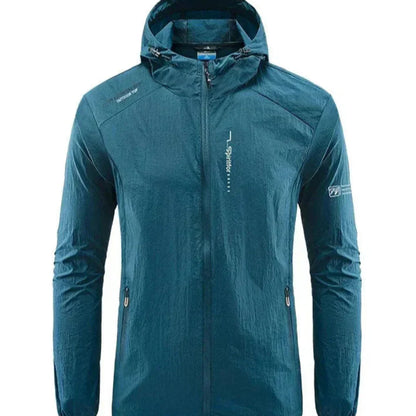 Leichtes Sommerjacke Herren Winddicht Kapuze - IdealeKleiden