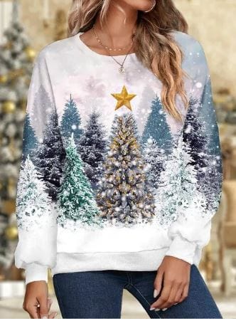 Weihnachts-Pullover Glitzer Effekt