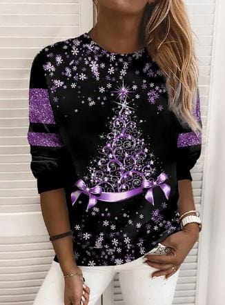 Weihnachts-Pullover Glitzer Effekt