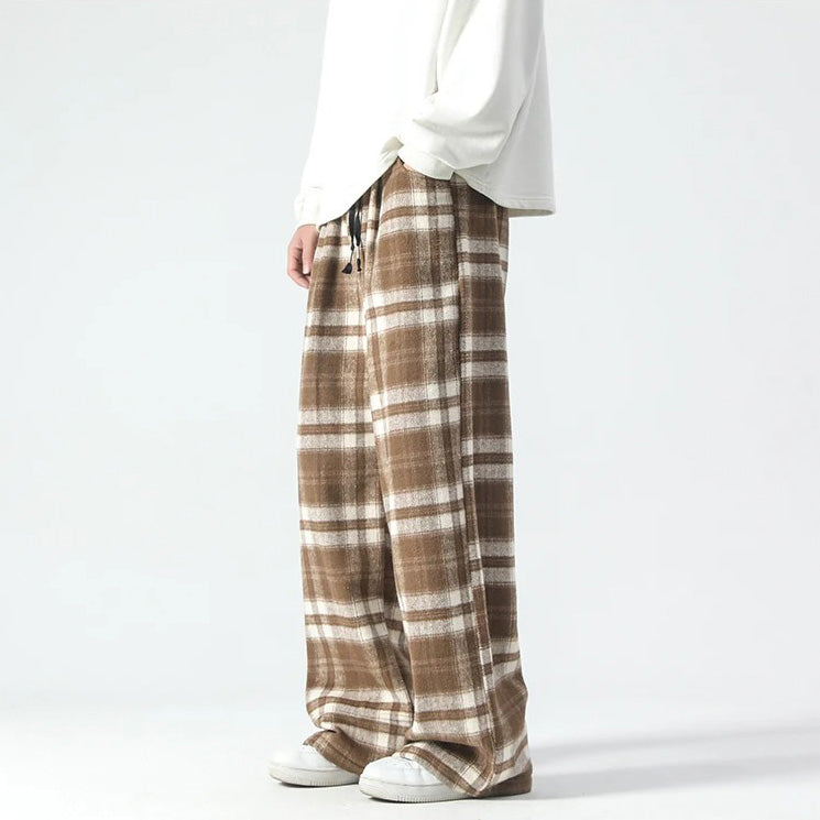 Bequeme Herrenhosen Kariert Relaxed Fit