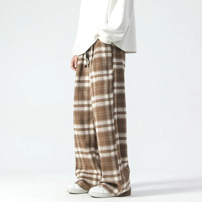 Bequeme Herrenhosen Kariert Relaxed Fit
