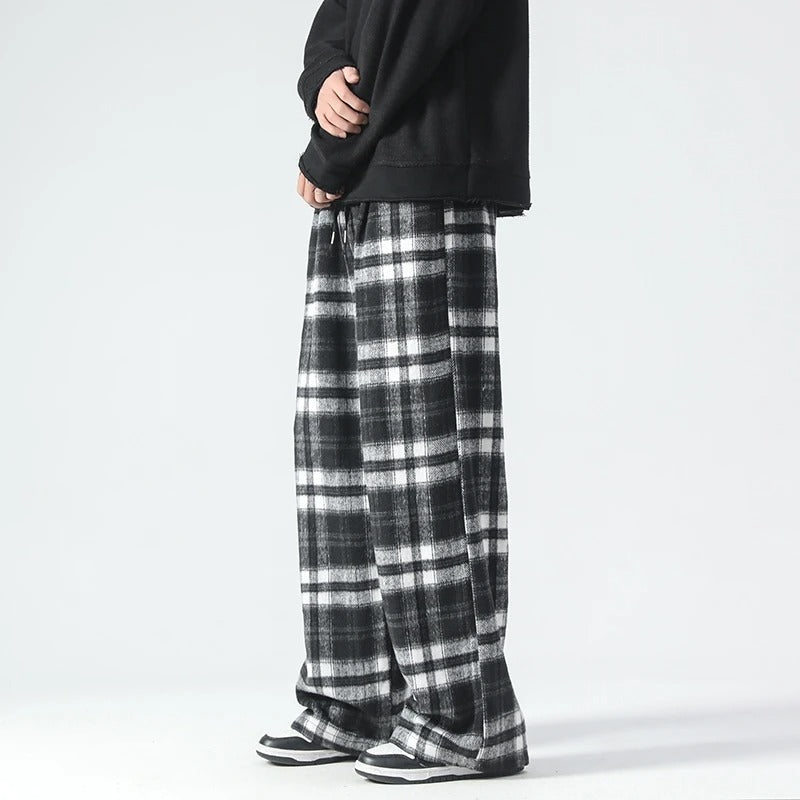 Bequeme Herrenhosen Kariert Relaxed Fit