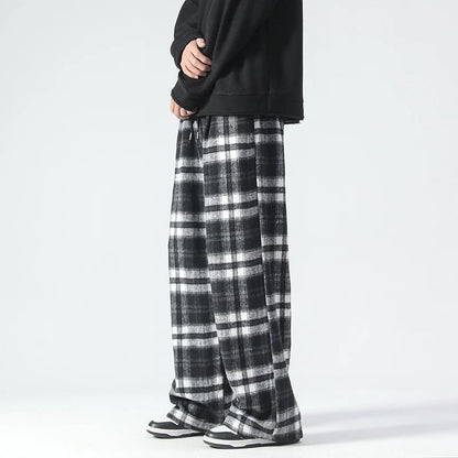Bequeme Herrenhosen Kariert Relaxed Fit