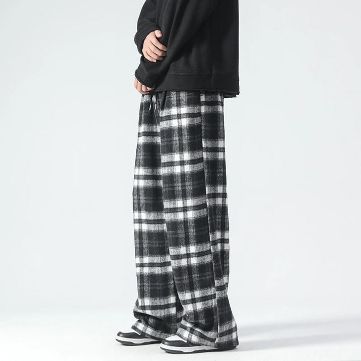 Bequeme Herrenhosen Kariert Relaxed Fit