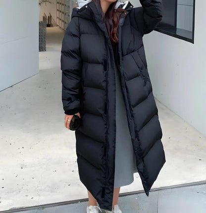 Wasserdichte Winterjacke Lange Pufferjacke