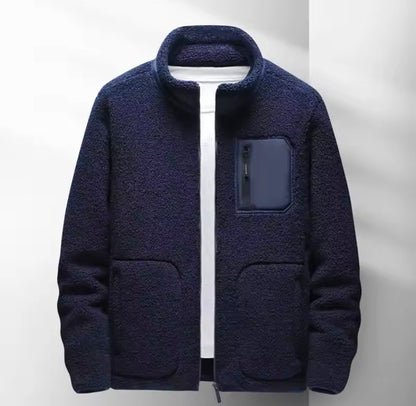 Herren Zip-Jacke Warm mit Viel Taschen - IdealeKleiden