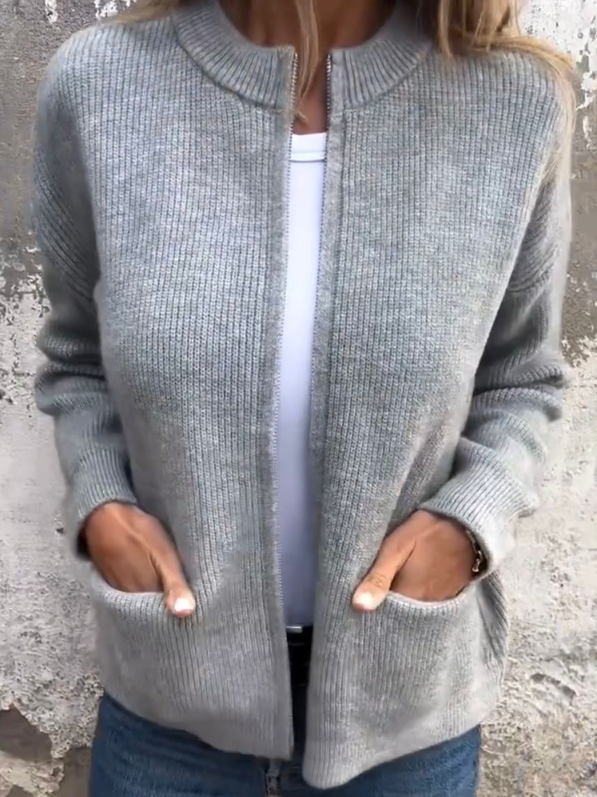 Damen Sweatshirt Bequem Mit Taschen