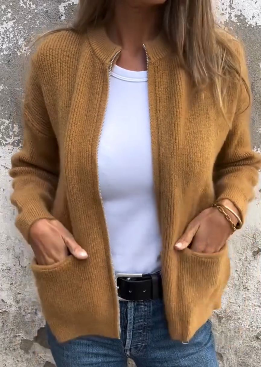 Damen Sweatshirt Bequem Mit Taschen