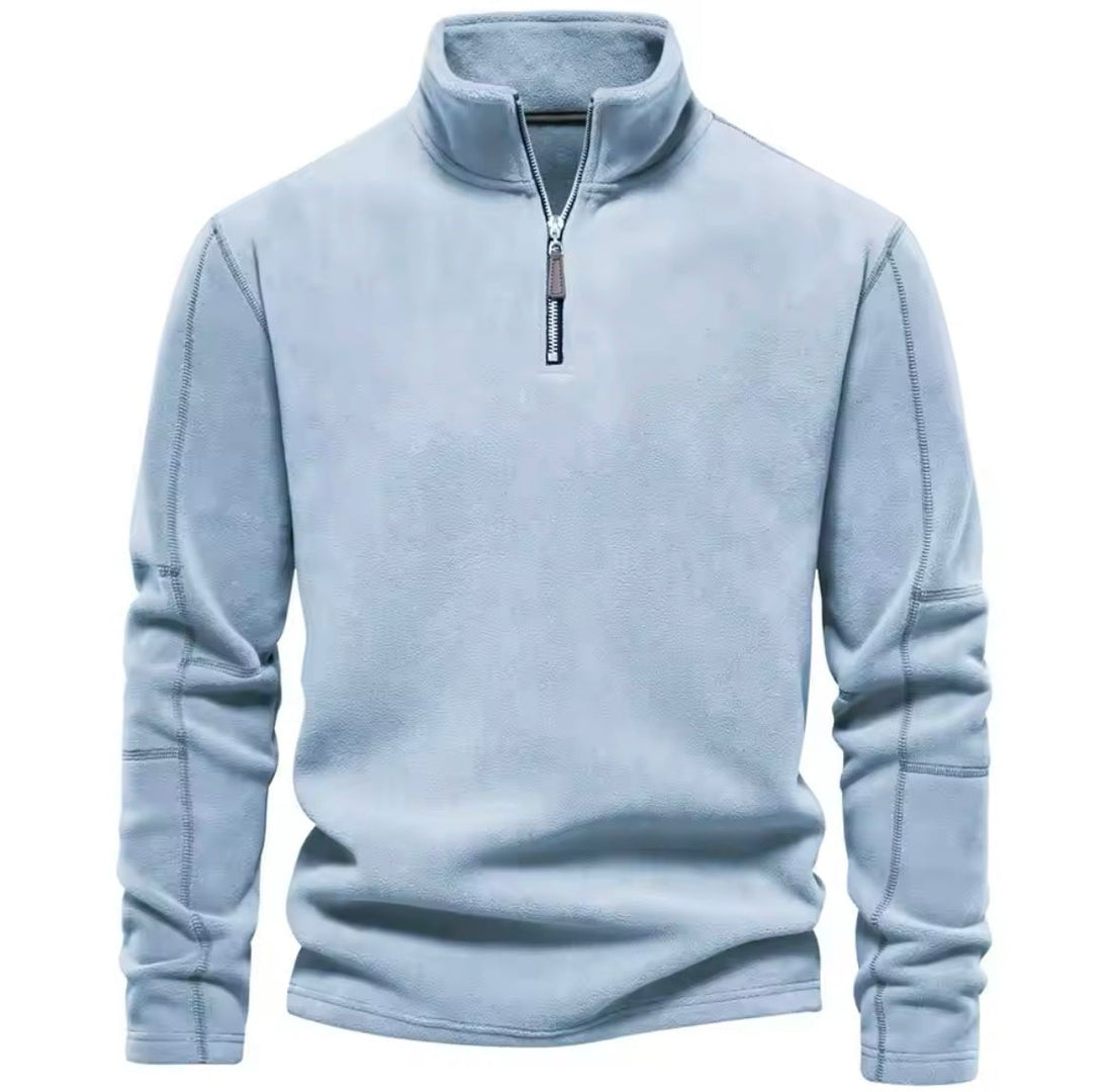 Herren Fleecepullover Warm Halbzipper