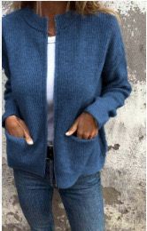 Damen Sweatshirt Bequem Mit Taschen