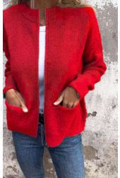 Damen Sweatshirt Bequem Mit Taschen