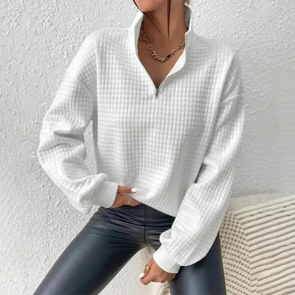 Praktischer Pullover mit Reißverschluss