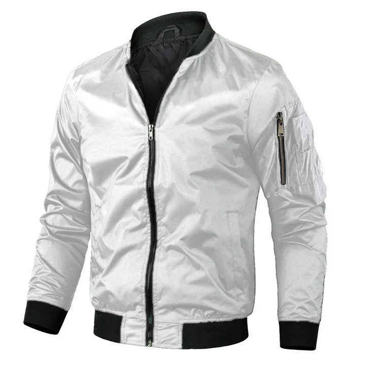 Herren Bomberjacke Modern Stilvoll Elegant