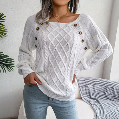 Stilvoller Damenpullover Elegant Langarm