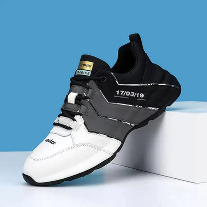 Herren Sportschuhe Schwarz Weiß Premium Qualität