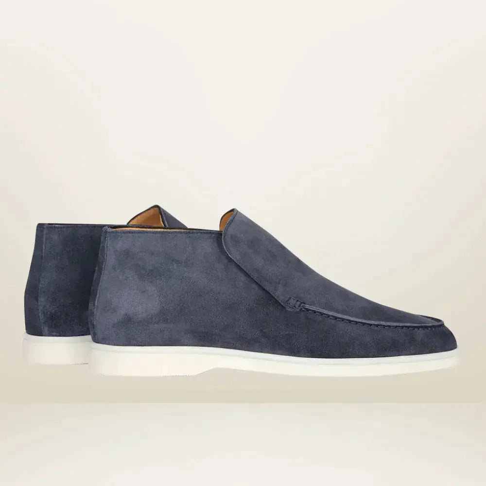 Elegante Herren Loafer Schuhe Wildleder Optik
