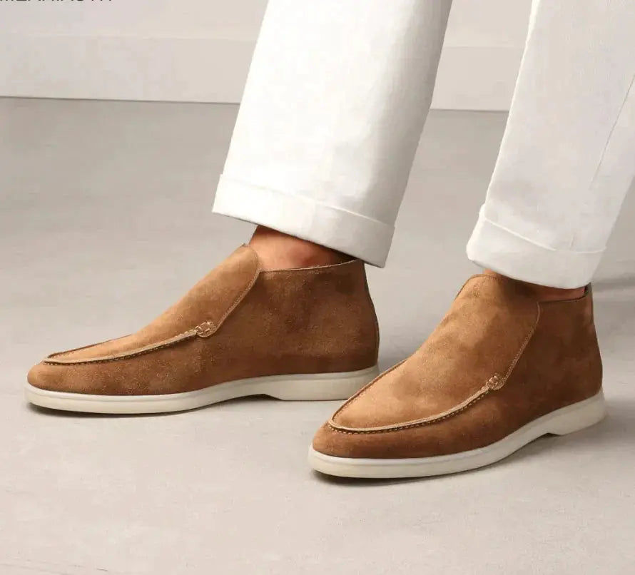 Elegante Herren Loafer Schuhe Wildleder Optik - IdealeKleiden