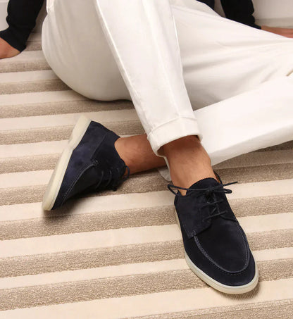 Herren Wildleder Schuhe Elegant Schnürung - IdealeKleiden