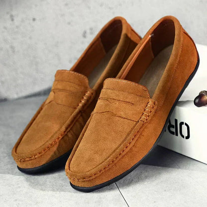 Herren Slipper Wildleder Rutschfest Elegant - IdealeKleiden